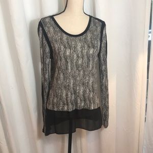 Michael Kors top with sheer hem